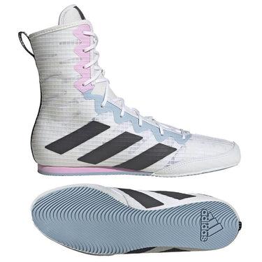 ADIDAS BOX HOG 4 BOXING BOOTS WHITE/LILAC - Size 13